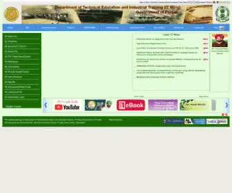 Punjabitis.gov.in(Department of Technical Education and Industrial Training) Screenshot