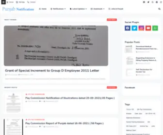 Punjabnotification.com(Punjab Notifications) Screenshot