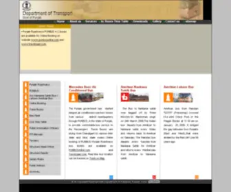 Punjabroadways.gov.in(Department of Transport) Screenshot