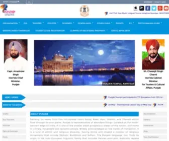 Punjabtourism.gov.in(Punjab Tourism) Screenshot