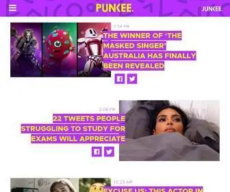 Punkee.com.au(Entertainment and Pop Culture News) Screenshot