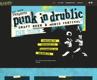 PunkindrublicFest.com(Punk In Drublic Festival) Screenshot