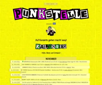 Punkstelle.de(Punk und Punkrock in und um Köln und Bonn herum) Screenshot