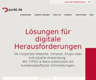 Punkt.de(TYPO3 & Neos Agentur) Screenshot