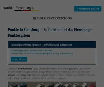 Punkte-Flensburg.de(Punkte in Flensburg) Screenshot