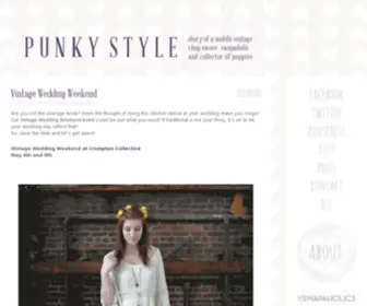 Punkystyle.com(A Fashion and Style Blog by Punky of Haberdash Mobile Vintage Shop and The Swapaholics) Screenshot