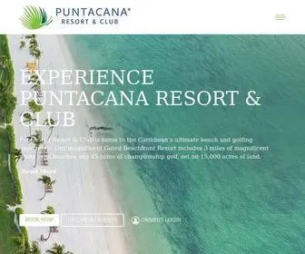 Puntacana.com(Puntacana Resort & Club is home to the Caribbean’s ultimate beach) Screenshot