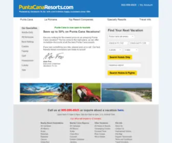 Puntacanaresorts.com Screenshot