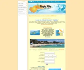 Puntamitasurf.com(Punta Mita) Screenshot