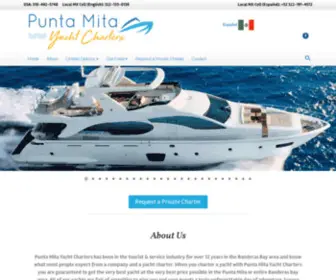 Puntamitayachtcharters.com(Yacht Charters Punta Mita) Screenshot