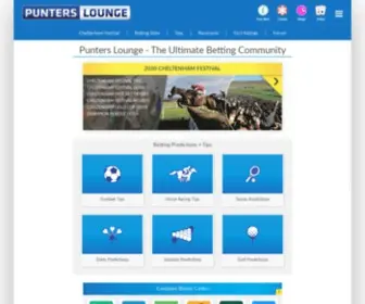 Punterslounge.com Screenshot