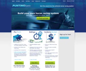 Puntingform.com.au(Punting Form) Screenshot