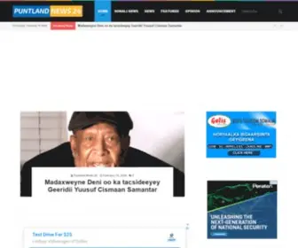 Puntlandnews24.com(Puntland News) Screenshot