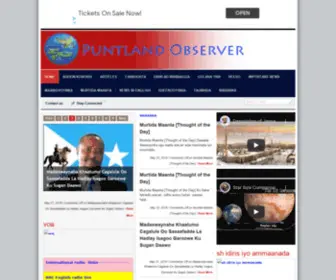 Puntlandobserver.com(Puntland Observer) Screenshot