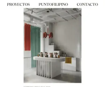 Puntofilipino.com(Estudio de Diseño de interiores) Screenshot