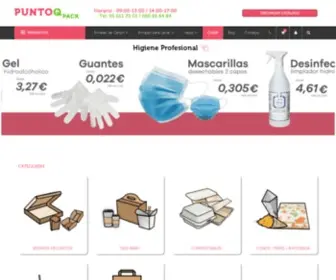 PuntoqPack.com(Compra online en PuntoQpack envases desechables para hostelería y restauración) Screenshot