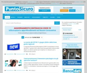 Puntosicuro.info(Il quotidiano sulla sicurezza su lavoro) Screenshot