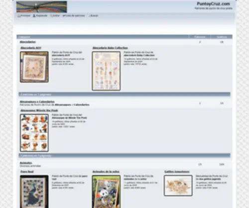 Puntoycruz.com(Patrones de Punto de Cruz) Screenshot