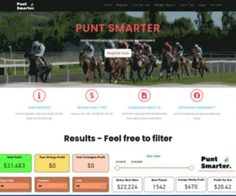 Puntsmarter.com(Mathematically Beating Australian Bookmakers) Screenshot