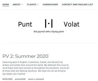 Puntvolatlit.com(The journal with a flying point) Screenshot