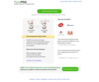 PunyPNG.online(PNG compression and image optimization tool) Screenshot