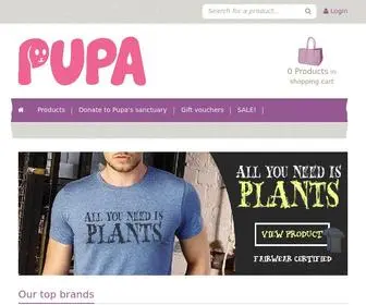 Pupaya.nl(Pupa's gift shop) Screenshot