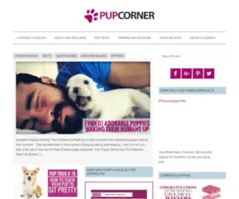 Pupcorner.com(Where We Live With and Love Dogs) Screenshot