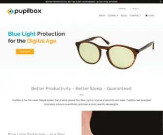 Pupilbox.com(Blue Light Blocking Glasses) Screenshot