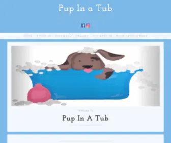 Pupinatubsc.com(Pup in a Tub) Screenshot