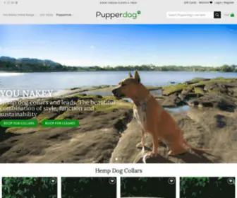 Pupperdog.com.au(Hemp Dog Collars and Leashes) Screenshot