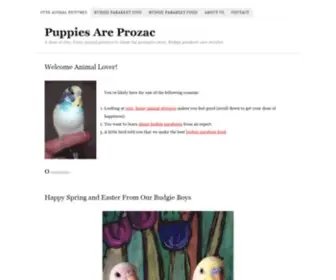 Puppiesareprozac.com(A dose of cute) Screenshot