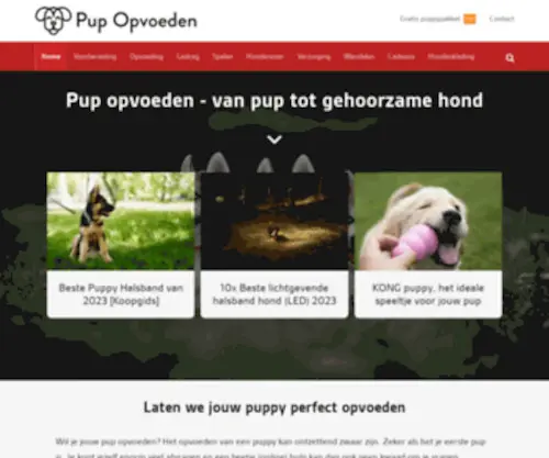 PuppiesopVoeden.nl(Pup Opvoeden) Screenshot