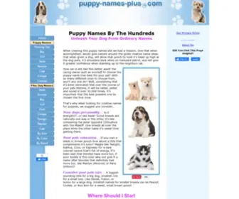 Puppy-Names-Plus.com(Puppy Names) Screenshot