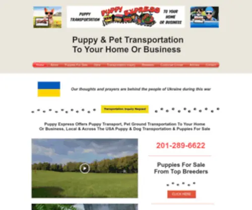 Puppyexpressllc.com(Puppy Transportation) Screenshot