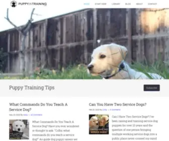 Puppyintraining.com(Puppy In Training) Screenshot