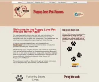 Puppylovenj.com(Puppylovepetrescue) Screenshot