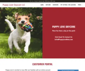 Puppylovenola.com(Puppy Love Daycare LLC) Screenshot