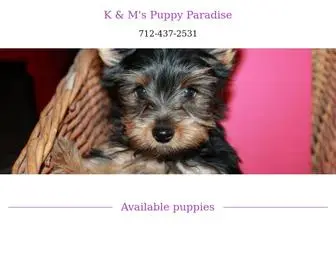 Puppyparadise.co(K & M's Puppy Paradise) Screenshot