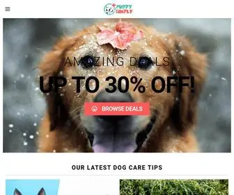 Puppysimply.com(Discover Best Pet Foods & Tips For Your Best Friend) Screenshot