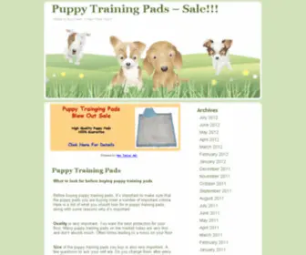 Puppytrainingpads.net(Puppy Training Pads) Screenshot