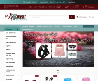 Puprwear.com(PupRwear Designer & Custom Dog Clothing) Screenshot