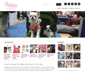 Pupstyle.com(Living together with your dog in style) Screenshot