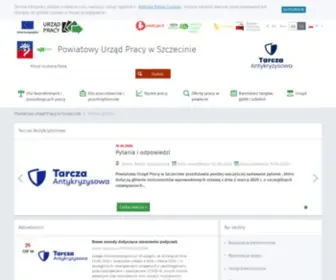 Pupszczecin.pl(Wortal Publicznych Służb Zatrudnienia prowadzony przez Powiatowy Urząd Pracy w Szczecinie) Screenshot
