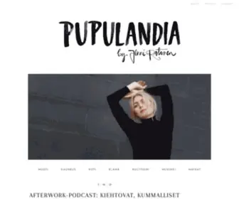 Pupulandia.fi(Kolmekymppinen esteetikko nauttii elämästä intohimoinaan muoti) Screenshot