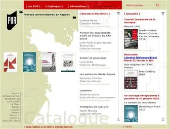Pur-Editions.fr(Presses Universitaires de Rennes) Screenshot