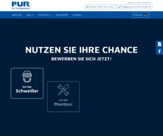 Pur-Montage.de(PUR Fachpersonal) Screenshot