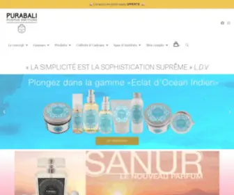 Purabali.com(Soins Visage & Corps) Screenshot