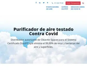 Puraire.es(Purificador de aire testado Contra Covid) Screenshot