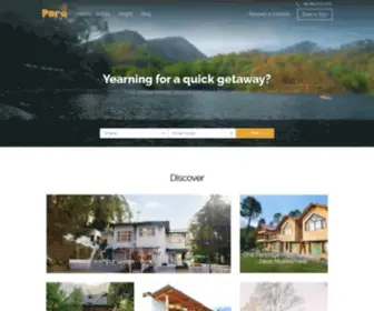 Purastays.com(Weekend Getaways Near Delhi & Nainital with Beautiful Resorts and Cottages by Pura Stays) Screenshot