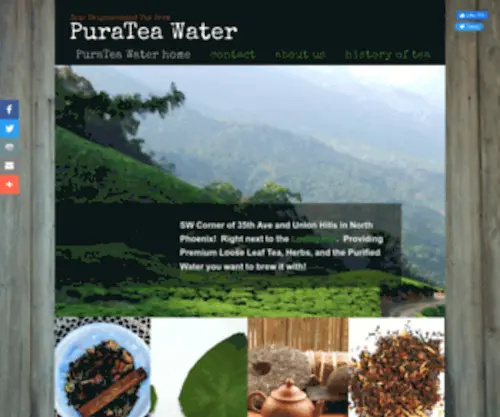Purateawater.com(PuraTea Water Home) Screenshot